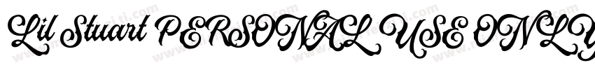 Lil Stuart PERSONAL USE ONLY Regula字体转换